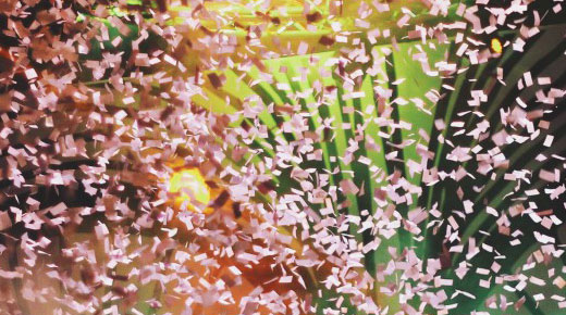 image of a confetti and lights