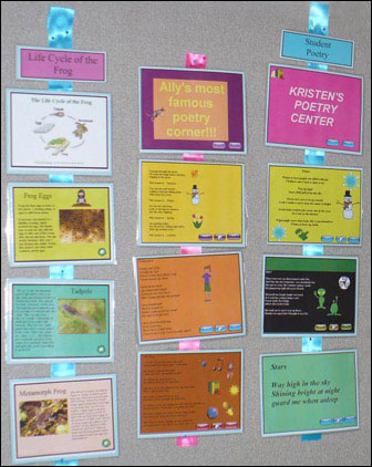 image of student work on poster session board