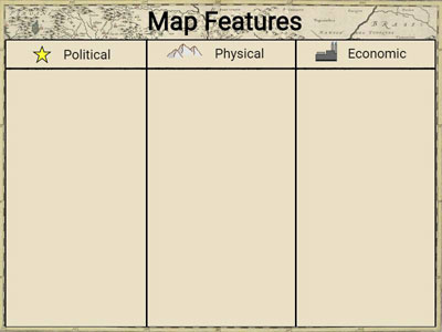 image of Wixie template for map features